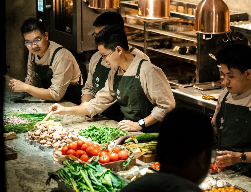 All ingredients at Tales are organic, sourced from Da Lat farms and rooftop gardens